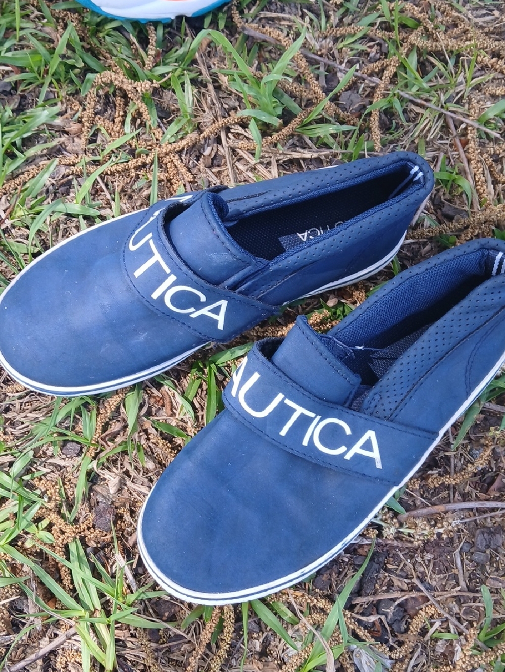 Nautica Kids Navy Blue Slip-On Sneakers
